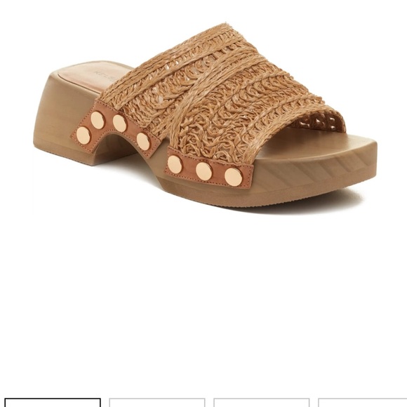 Kelsi Dagger Brooklyn June Beige Woven Sandals - Picture 1 of 8